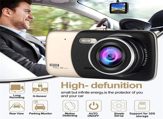 Smart Auto Dashboard Mounted Panorama Dash Cam In and Out 1080P 128GB