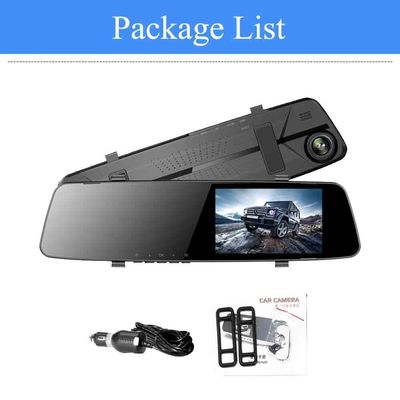 FHD 1080P Mini Parkplatz Überwachung Rückspiegel Auto Recorder Dual Lens Kamera 5V
