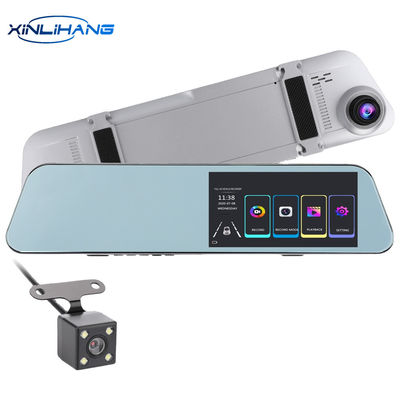 4,5-Zoll-1080p-12MP-Rückfahr-Dual-View-Dashcam mit Innenkamera