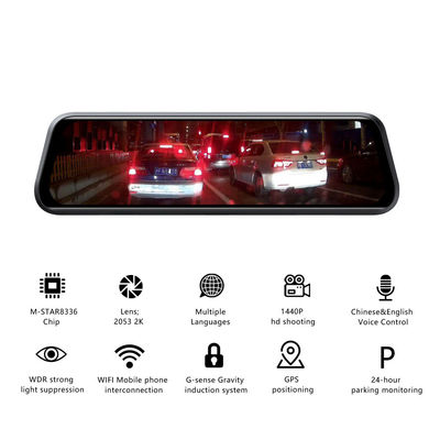 1440P Front Rear Video Cardvr Blackbox Dash Cam Recorder AI Sprachsteuerung