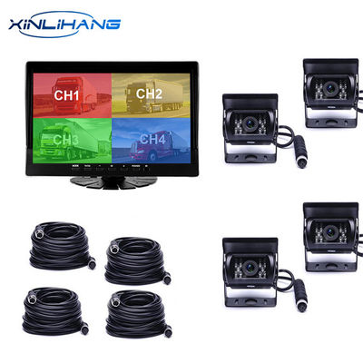 AHD 720P Fahrzeug LKW 9,66 Zoll Bildschirm Dash Cam Recorder DVR 4CH