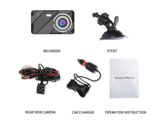 4-Zoll-Blackbox-Auto-Dash-Cam-Recorder-Parkmonitor mit Loop-Aufnahme