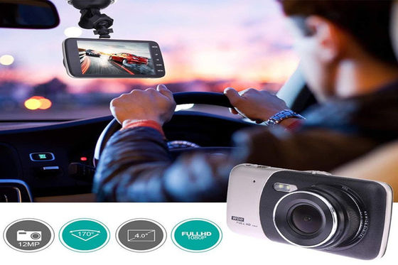 Drahtlose 4-Zoll-1080p-Auto-DVR-4K-Dashcam mit zwei Objektiven vorne und hinten