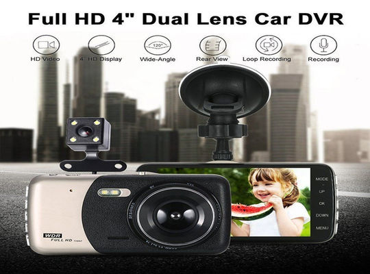 Weitwinkel Auto DVR Dash Cam 1080P 4 Zoll 170 Grad IPS Touchscreen
