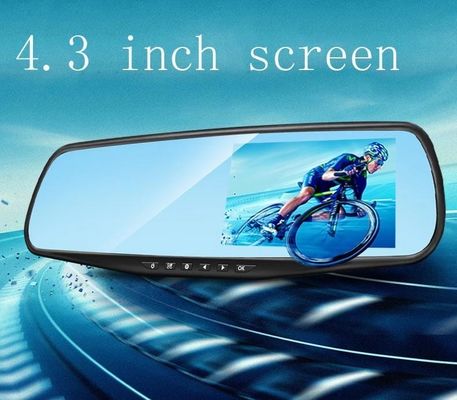 4,3 Zoll Auto DVR Kamera Spiegel Dashcam vorne und hinten 1080p