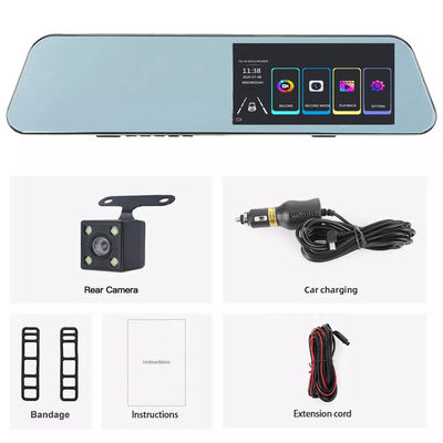 Fahrzeug Dual Lens Blackbox DVR Full HD 1080P Autokamera Rückspiegel
