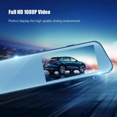 Am Armaturenbrett montiertes Fahrzeug Blackbox DVR HD 1080P Autospiegel Dash Cam Dual Lens