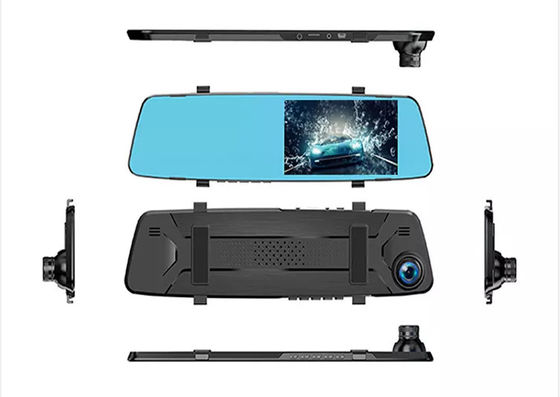 Am Armaturenbrett montiertes Fahrzeug Blackbox DVR HD 1080P Autospiegel Dash Cam Dual Lens