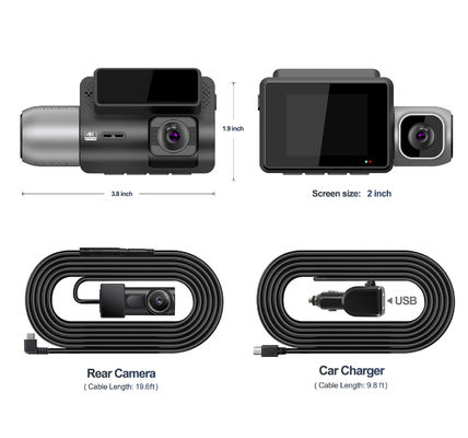 4K IPS Display Sony Vision Board Dashcam mit Kabinenkamera 3Channel