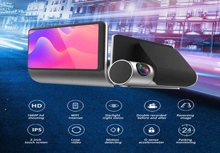 Parkmonitor Zyklusaufzeichnung Full HD Auto DVR 1080p Dashcams für Autos