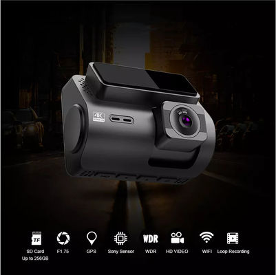 RGB AHD Dual Lens GPS Wifi Dashcam mit Geschwindigkeits- und GPS-Bewegungserkennung