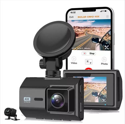2 Zoll IPS Dual Dashcam WiFi 4K 2K Dual mit Sony IMX335 Sensor