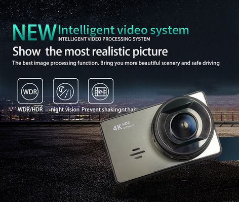 XINLIHANG 3-Zoll-HD-WIFI-Sicherheits-4K-GPS-Dashcam-Kameras für Autos mit Doppelobjektiv