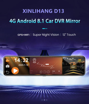 USB Android 8.1 4g Spiegel HD1080P Auto DVR Kamera Blackbox mit ADAS Wifi GPS Navigation