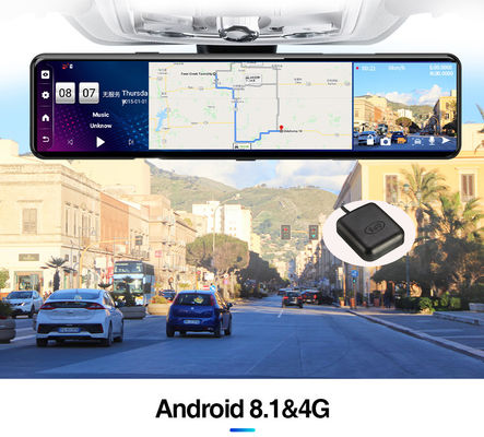 FHD1080P Dual Wireless Dashboard-Kamera Spiegelmontierte Dashcam IPS-Bildschirm