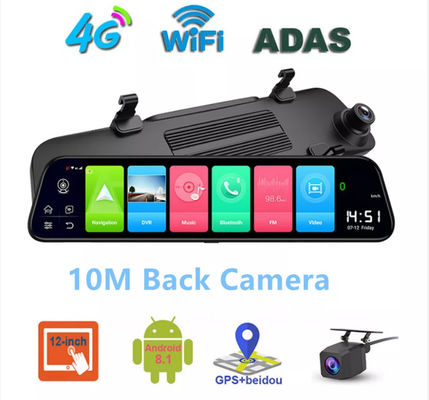 4G ADAS Android GPS Navigationsfahrzeug Auto Camcorder FHD 1080p DVR 12 Zoll