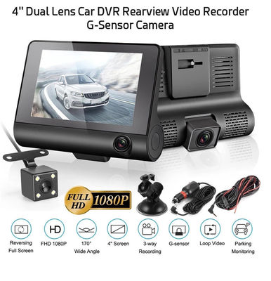 Weitwinkel-4-Zoll-Digital-Auto-DVR-Drei-Objektiv-Dash-Cam-Blackbox-Videorecorder-G-Sensor