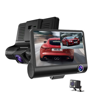 4-Zoll-IPS-Bildschirm-Kamera-Auto-Camcorder FHD 1080p DVR mit 3 Überwachungskameras