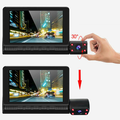 AVI Mini 3 Objektiv Auto DVR Dash Cam Recorder HD 4 Zoll GC2053 Sensor
