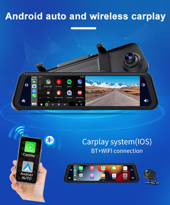 Android Auto Dash Cam Carplay mit Rückfahrkamera vorne 2K + hinten 1080P