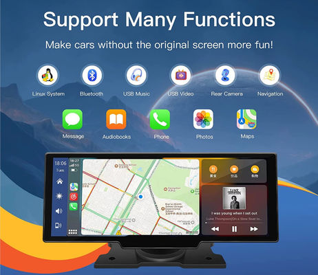 10,26&quot; Wireless Carplay Dashboard Media Player 2.5K Android Auto