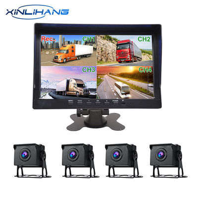 10-Zoll-LKW-Armaturenbrett montierte Dashcam 128G Automotive DVR-Kamerasystem 9V-36V
