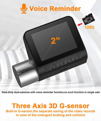 2 Zoll 4K GPS Dash Cam Auto Driving Recorder Auto DVR Rückansicht