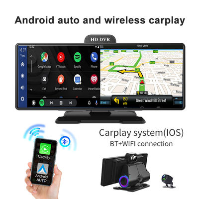 4K 10,26&quot; Auto DVR Android Carplay Dashboard Auto ADAS WiFi Dash Cam